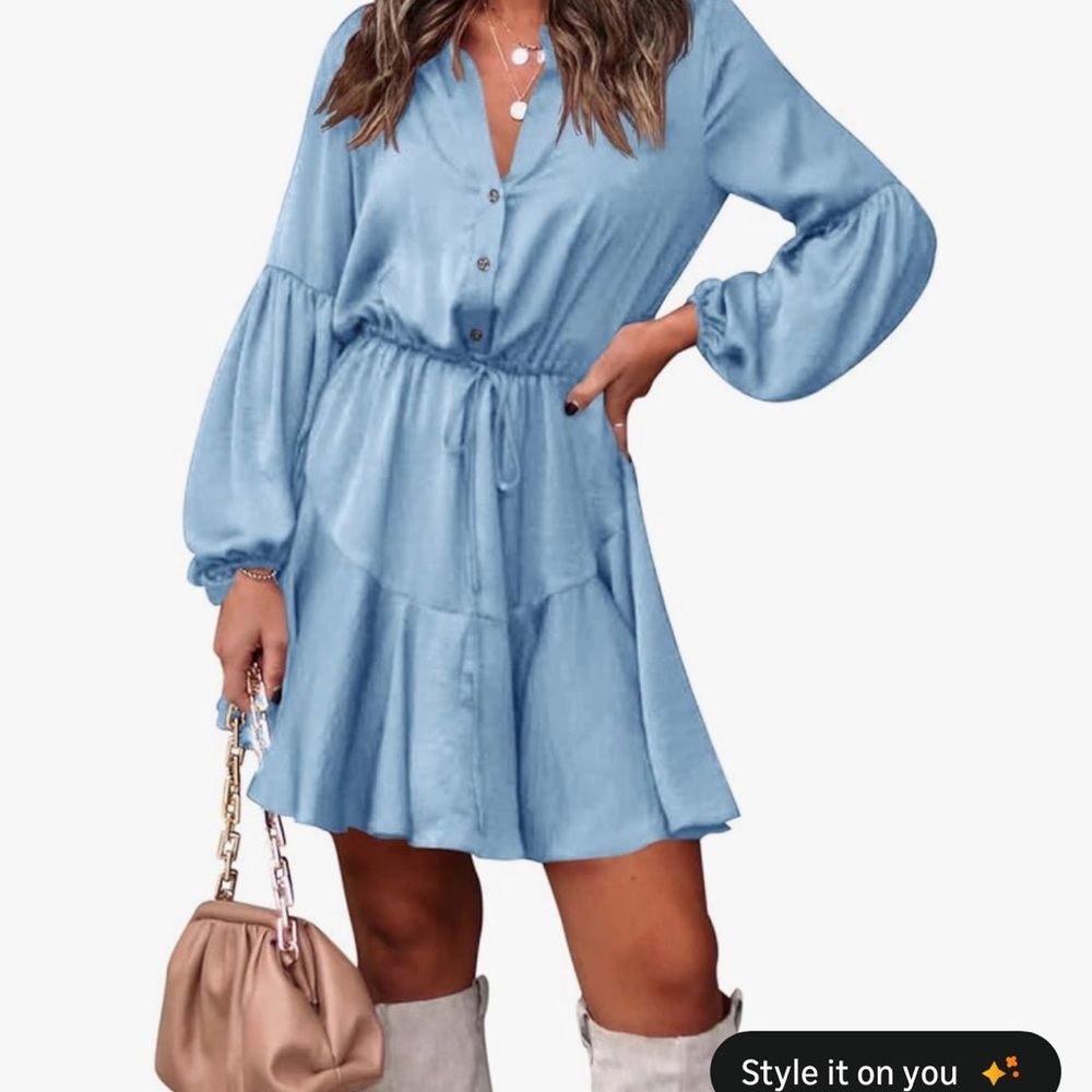 NWT Chic Blue Women's Dress